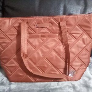 Lug Skyline Tote Bag on Copper Brown